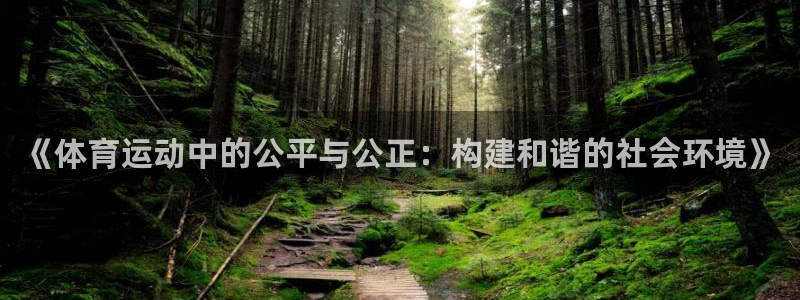 悟空体育app官方网站：《体育运动中的公平与公正：构建和谐的社会环境》