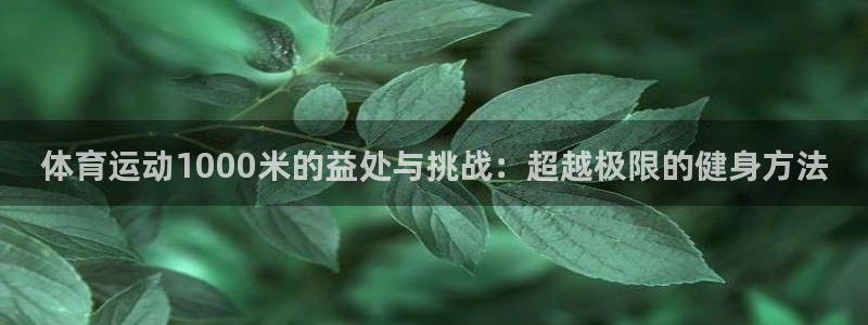 悟空体育莆田：体育运动1000米的益处与挑战：超越极限的健身方法